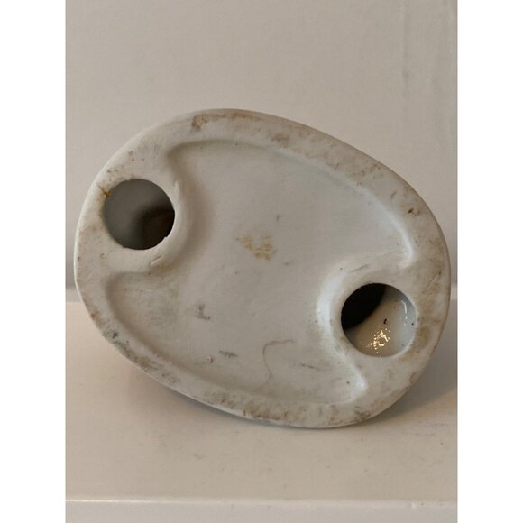 Figurine Boy Cap Bathing Little Girl Barrel Tub Statue Decor Vintage - Picture 10 of 10